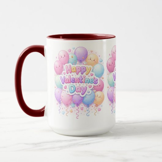 Happy Valentine’s Day Mug – Cute Love Gift (Gauche)