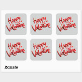 Happy Valentine Stickers for Cards & Gifts (Feuille)
