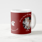 Happy Valentine's Cat Photo Love Specialty Mug (Devant droit)