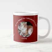 Happy Valentine's Cat Photo Love Specialty Mug (Droite)