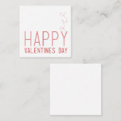 Happy Valentines dag Notitiekaartje (Voorkant / Achterkant)