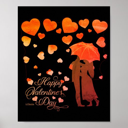 HAPPY VALENTINE'S DAG romantische Valentijnsdag Poster (Voorkant)