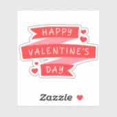 Happy Valentines dag Sticker (Vel)