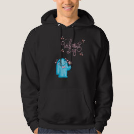 HAPPY VALENTINE'S DAG, VALENTIJN MONSTER HOODIE