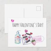 Happy Valentine's Day 2021 Quarantine Briefkaart (Voorkant / Achterkant)