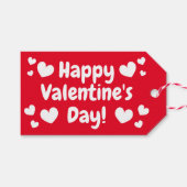 Happy Valentine's Day aangepaste cadeau labels Cadeaulabel (Voorkant (Horizontaal))