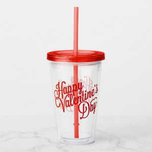 Happy Valentines Day Acryl Drinkbeker