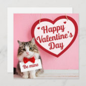 Happy Valentine's day - Be mine Feestdagenkaart (Voorkant / Achterkant)