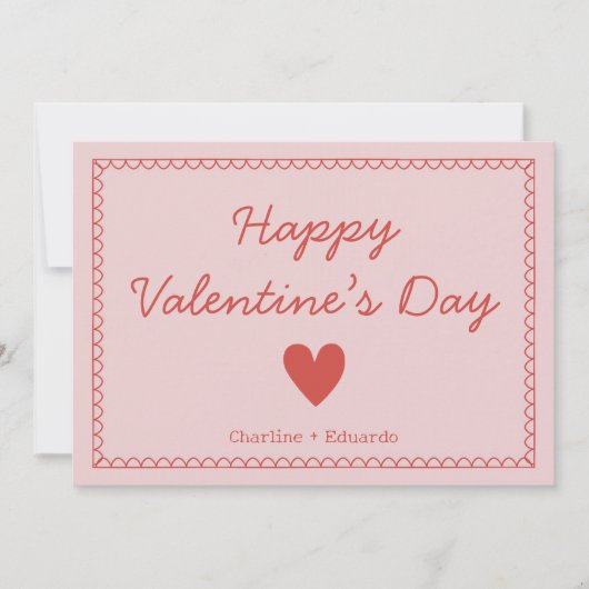 Happy Valentines Day Bedankkaart (Voorkant)