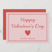 Happy Valentines Day Bedankkaart (Voorkant / Achterkant)