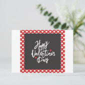 Happy Valentine's Day" Bedankkaart (Staand voorkant)