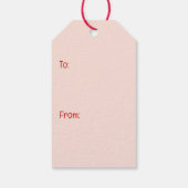 Happy Valentines Day Boston Terrier Dog Cadeaulabel (Achterkant)