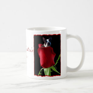 Happy Valentine's Day Boston Terrier Mok