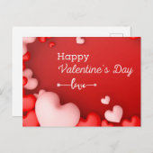 Happy Valentine's Day Briefkaart (Voorkant / Achterkant)