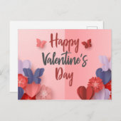 Happy Valentines Day Briefkaart (Voorkant / Achterkant)