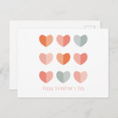 Happy Valentines Day Briefkaart (Voorkant / Achterkant)