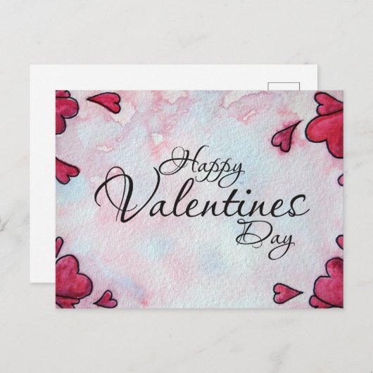 Happy Valentines Day Briefkaart (Voorkant / Achterkant)