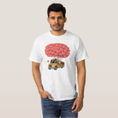 Happy Valentine's Day Bus with Owl T-shirt (Voorkant volledig)