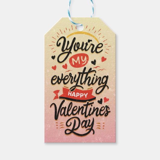 Happy Valentine's Day Cadeaulabel (Voorkant)