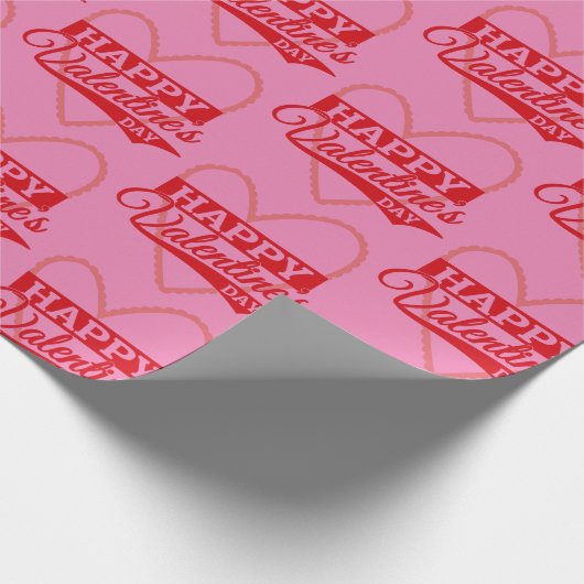 Happy Valentine's Day Cadeaupapier (Hoek)