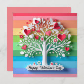 Happy valentine's day cards (Voorkant / Achterkant)