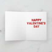 HAPPY VALENTINES DAY Carte de voeux "NOTRE AMOUR" (Intérieur)