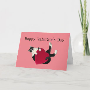 Happy Valentine's Day Cat Kaart