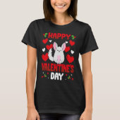 Happy Valentines Day Chinchilla Heart Love Animal T-shirt (Voorkant)