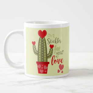 Happy Valentines Day Coffee Mok Cactus Hearts 20oz