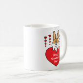 Happy Valentine's Day Corgi-Mok Koffiemok (Voorkant rechts)