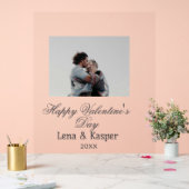Happy Valentine's day couple photo modern simple t (Mariage)