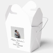 Happy Valentine's day couple photo modern simple t Bedankdoosjes (Open)