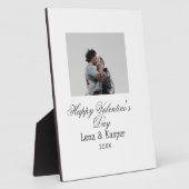 Happy Valentine's day couple photo modern simple t Fotoplaat (Zijkant)