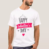Happy valentine's day couple t-shirts (Devant)