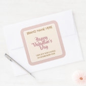 Happy Valentine's Day Custom Candle Labels (Envelop)