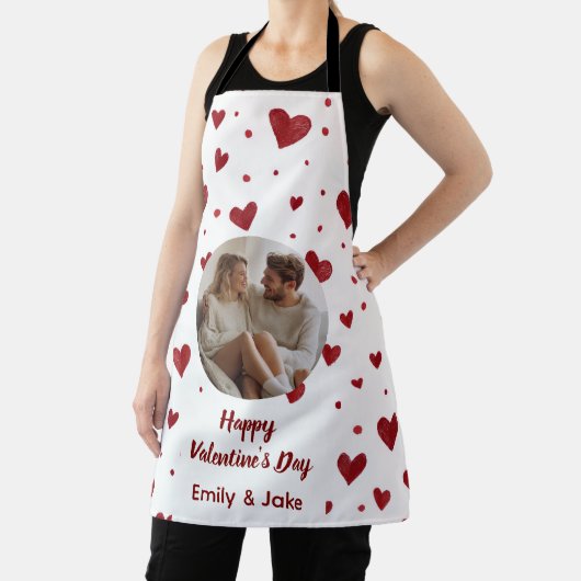 Happy Valentine's Day Custom Photo Apron  Schort (Insitu)