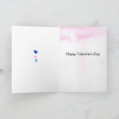 Happy Valentine's Day Ex Vriendin Hearts Pink Kaart (Binnen)