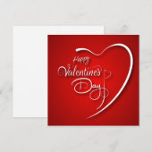 Happy Valentine's Day Feestdagenkaart (Voorkant / Achterkant)