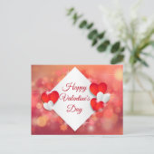 Happy Valentine's Day Feestdagenkaart (Staand voorkant)