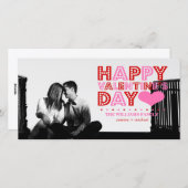 Happy Valentine's Day Feestdagenkaart (Voorkant / Achterkant)