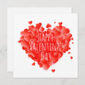 Happy Valentine's Day Feestdagenkaart (Voorkant / Achterkant)