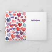 Happy Valentine's day Folded Greeting Card Kaart (Binnen)