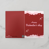 Happy Valentine's Day Folie Wenskaart (Buiten Laag)