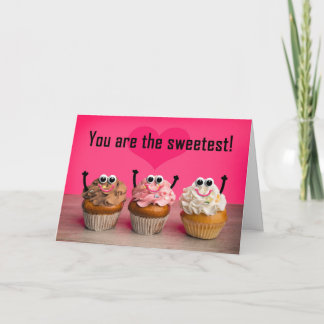 Happy Valentines Day For Anyone Sweetest Cupcakes Feestdagen Kaart