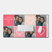 Happy Valentines Day Four Photo Collage (Clavier et souris)