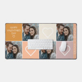 Happy Valentines Day Four Photo Collage (Clavier et souris)