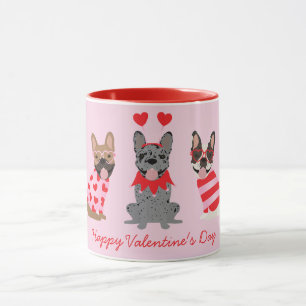 Happy Valentines Day French Bulldogs Mok