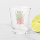 Happy Valentine's Day Frog Shot Glas (Achterkant)