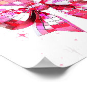 Happy Valentine's Day Funny Coquette Disco Ball He Poster (Hoek)