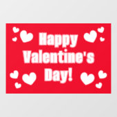 Happy Valentine's Day-gebarentaal Raamsticker (Vel)